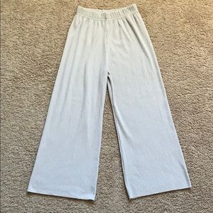 OAK + FORT ribbed wide leg culottes